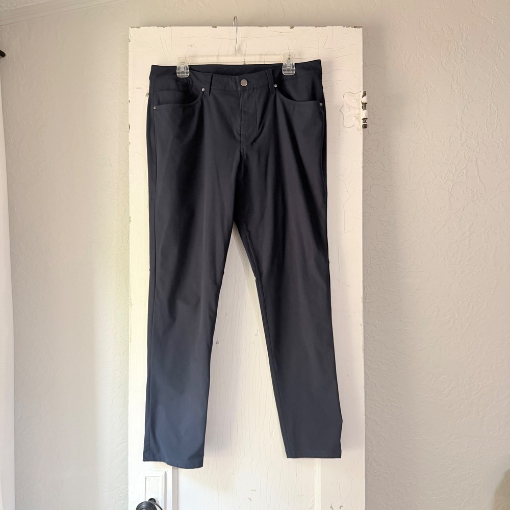 Lululemon ABC Pant Slim Fit Warpstreme Navy Blue Mens 34